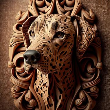 3D модель Катахула леопардовая собака (STL)